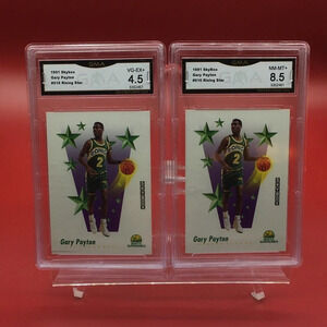 Lot 2 1991 Skybox Gary Payton Graded Cards #510